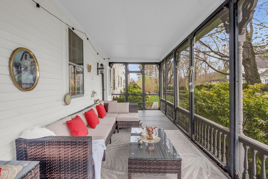 Screened in porch, 1st floor off dining room - 205 Main St
