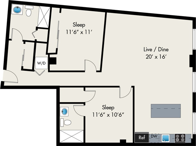 Floorplan - The Lofts at Gin Alley