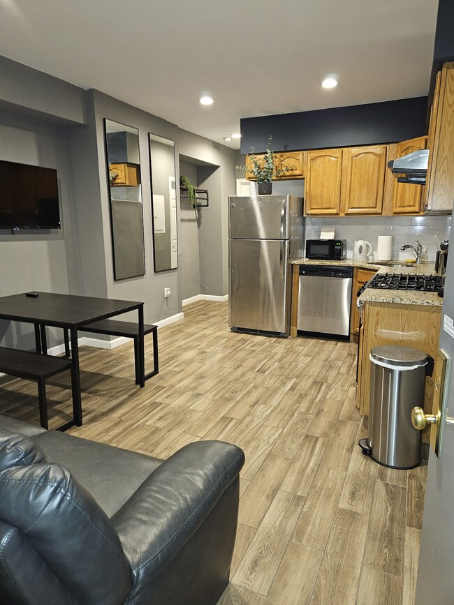 Living Room and Kitchen - 1829 Spruce St