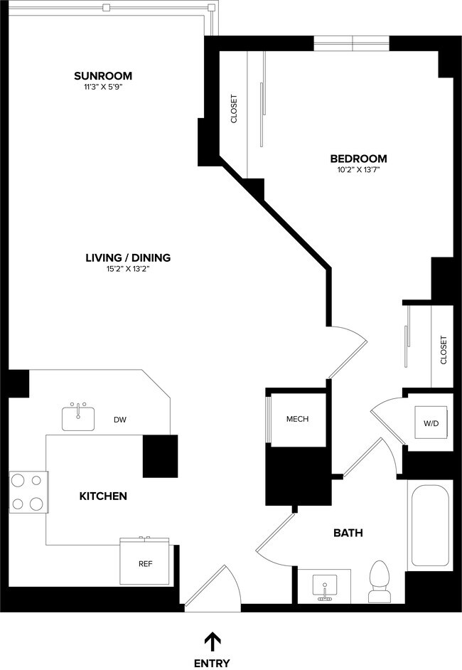 Floorplan - The Alexander Apartments
