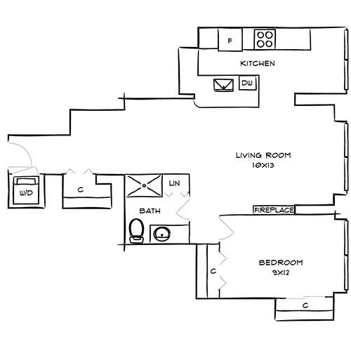 Floorplan - Park Towne Place Apartments