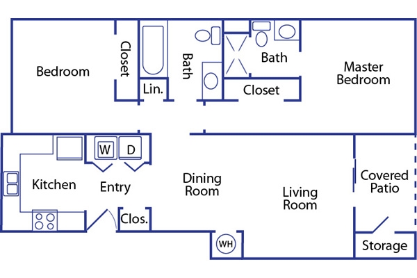 2BD/2BA - Brittany Place