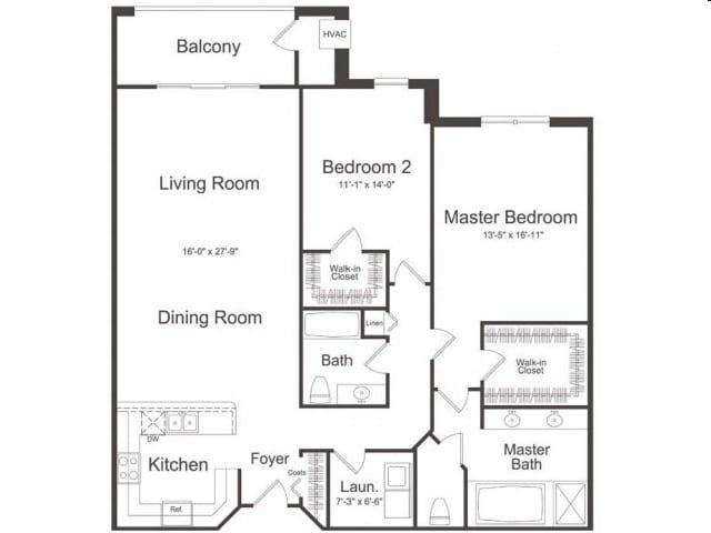 2BR/2BA - The Links at Lakepointe