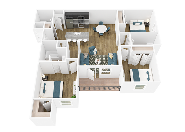 Floorplan - Merchants Walk Apartments