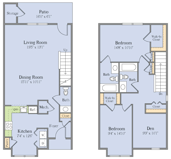 Floorplan - England Run Townhomes