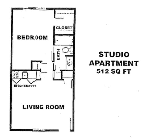 Studio + 1 Bathroom - Casa Loma Apartments