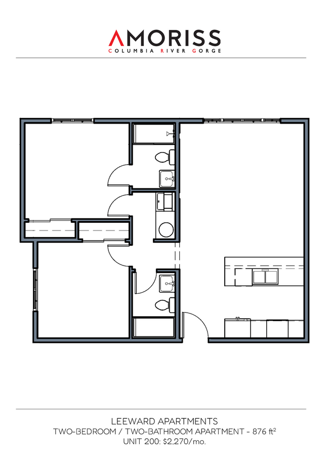 Floorplan - Leeward Apartments