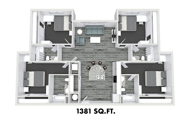 4 Bed 4 Bath B - Nine At Memphis