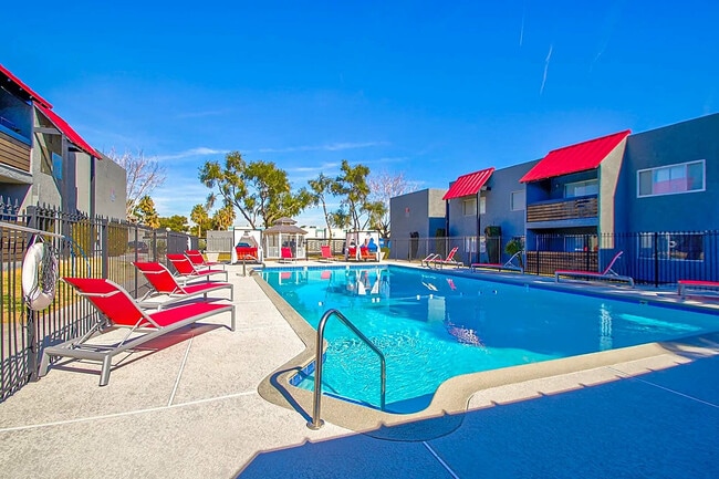 Relax and unwind at the vibrant community pool, offering a perfect blend of leisure and luxury. - The MARQ at 1600