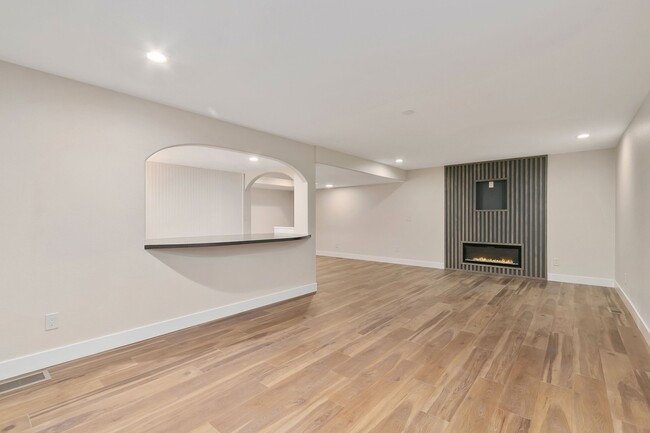 Lower Level Wet Bar and Fireplace - 417 Promontory Dr