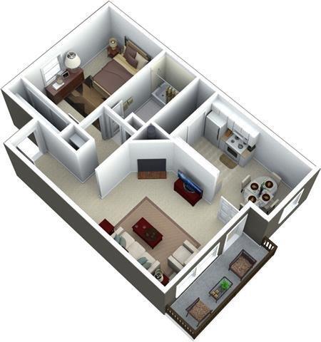 Floorplan - Bridge Creek Apartments
