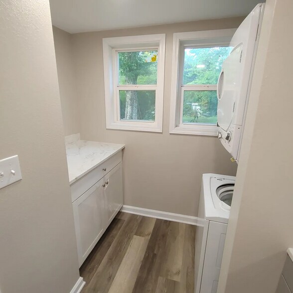 W/D and storage in half-bath - 96 Ponder St
