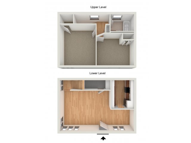 Two bedroom townhome floor plan - Greenville on 141 Apartments & Townhomes