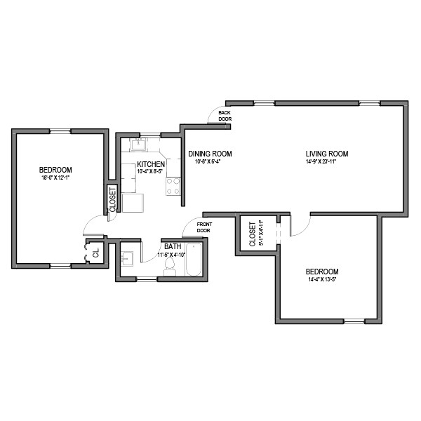 Floorplan - Holden Street Apartments