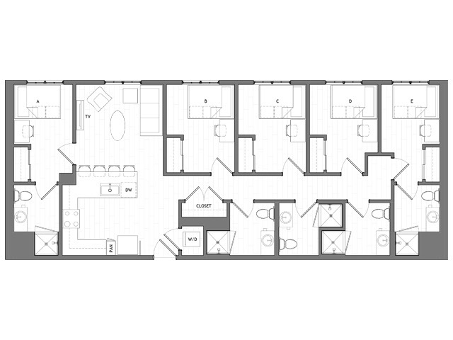 5x5 A - HERE Reno Student Apartments