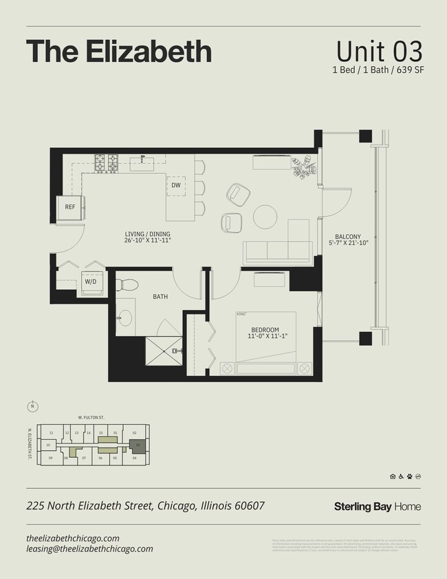 Floorplan - The Elizabeth Chicago