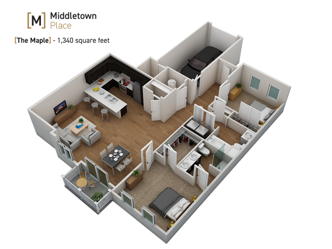 Floorplan - Middletown Place Apartments