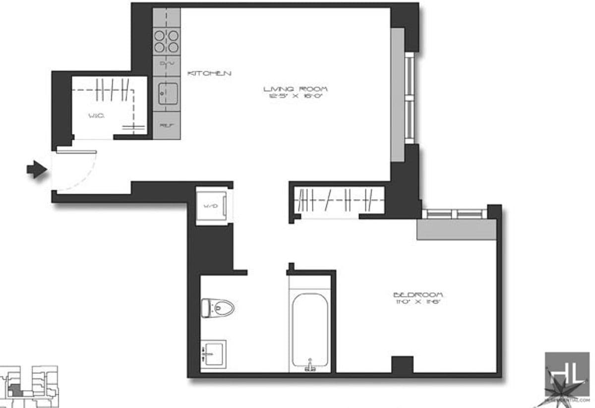 Building Photo - NO fee 1 bed 1 bath on the 22nd floor - Su...