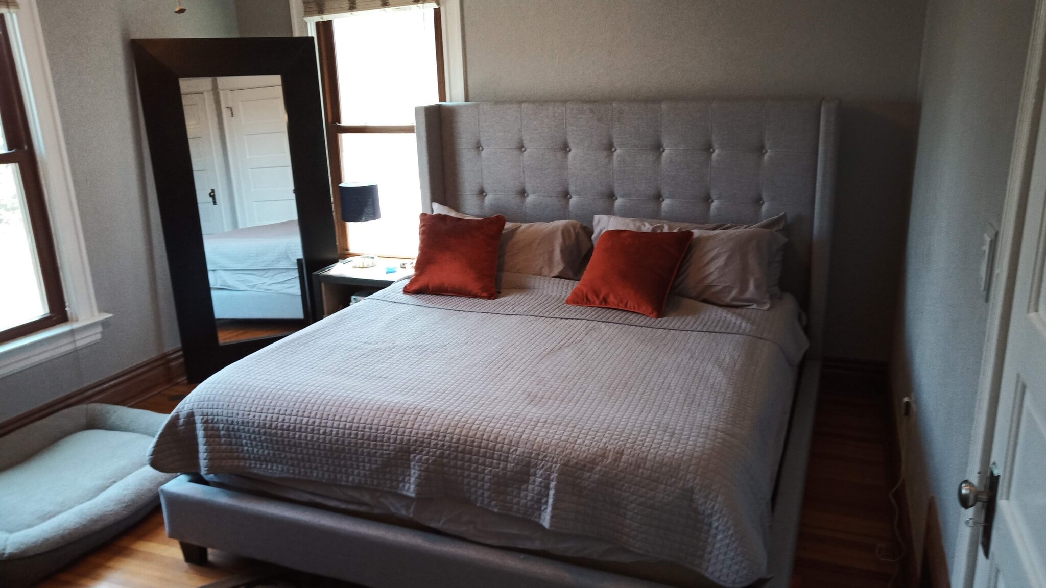 King bed in front bedroom - 2415 N Vine St