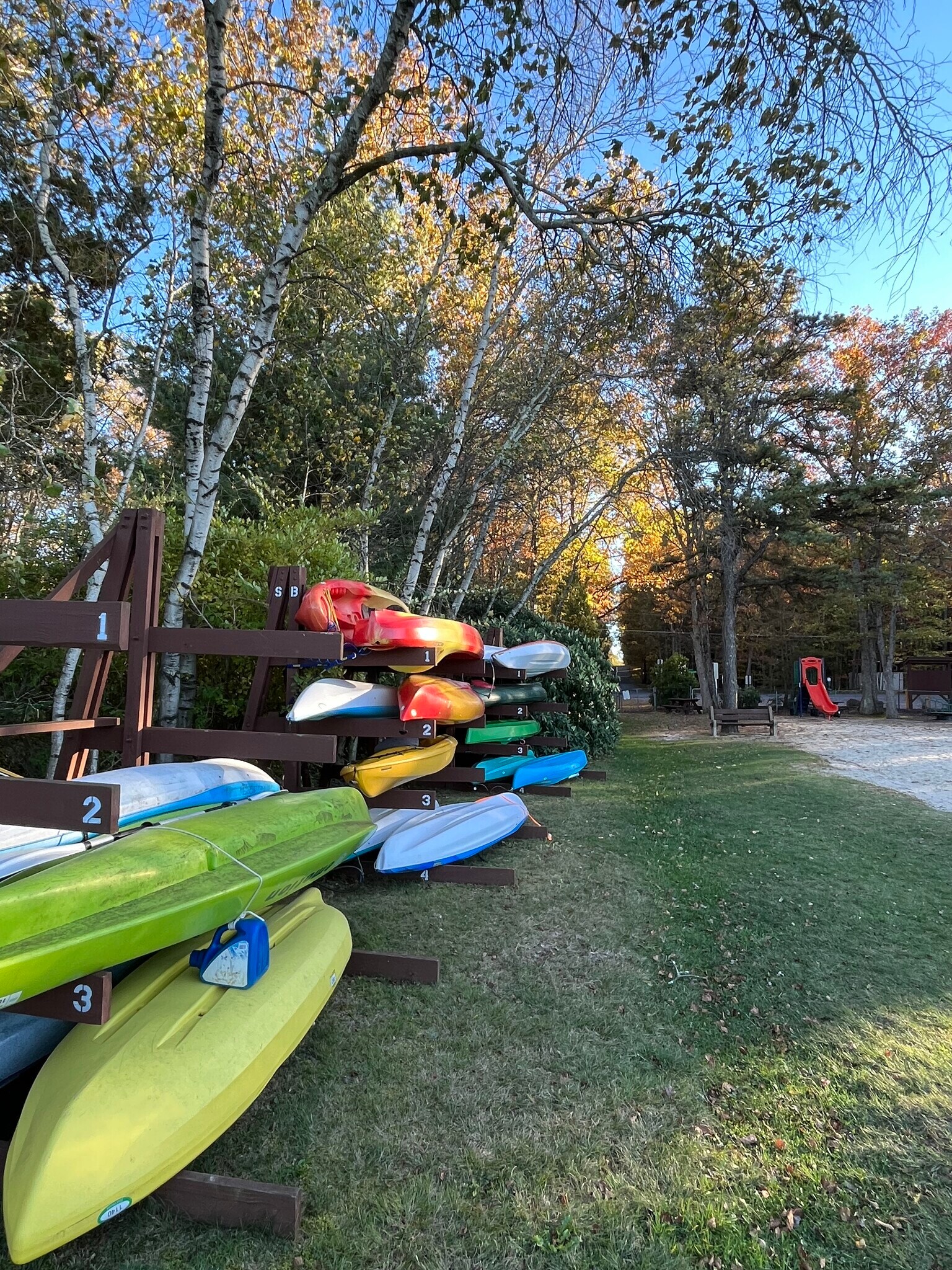 Kayak storage at boat ramp - 161 Piney Woods Dr
