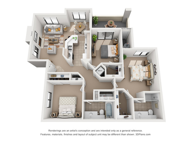 Floorplan - San Montego Apartments