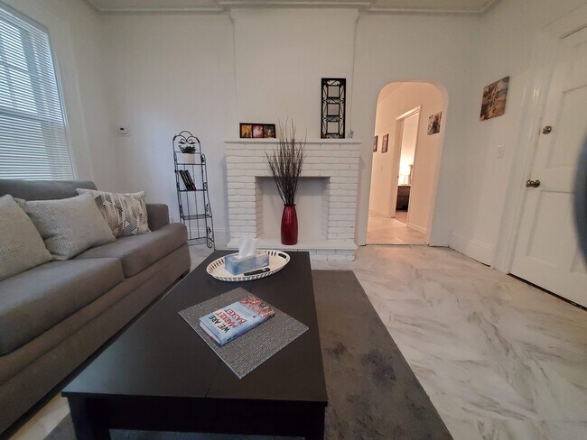 View with the kitchen door - 87 Vinton St