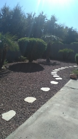 Rear yard - 1671 N Garrett Dr