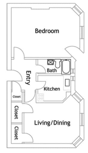 1BR/1BA - The Roanoke