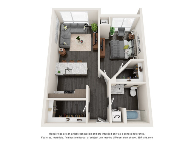 Floorplan - Claro at the Waterfront