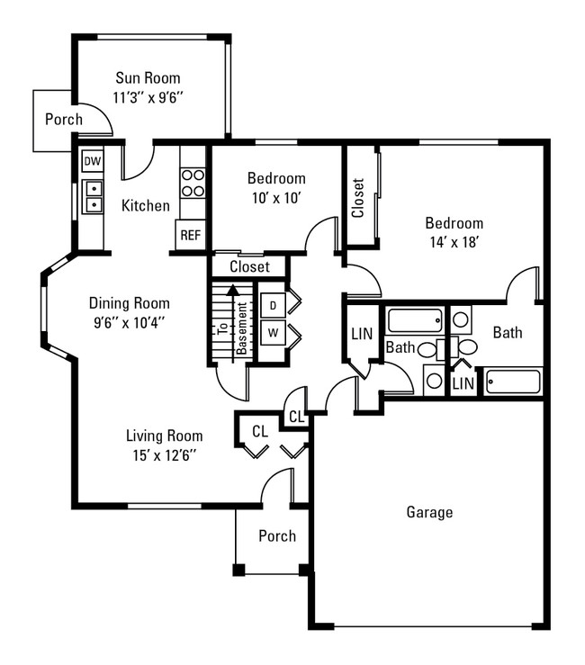 Floorplan - Hickory Hollow Senior Townhomes