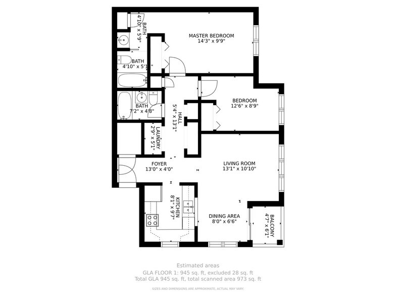 Right Facing Floor Plan - 13 Eagle Dr