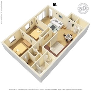 2BR/1BA - Regency Square Apartments