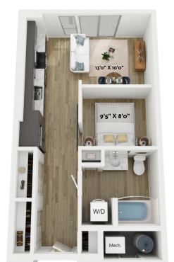 S2 Floor Plan at Cottonwood Broadway - Cottonwood Broadway