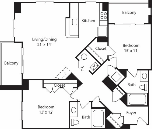 Floorplan - The Reserve at Clarendon Centre