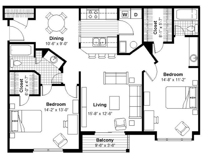 Floorplan - The Moxie on Union Hill