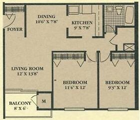 2BR/1BA - Cedar Ridge