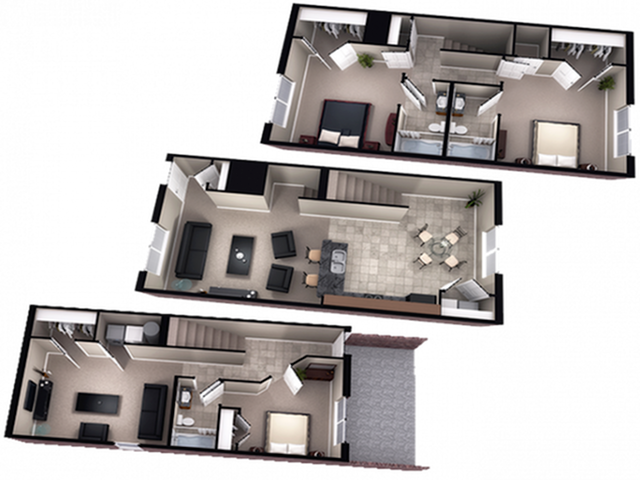 3BR/3BA - Arrandale - Townhomes by Element Communities Columbia ...
