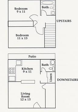 2BR/1.5BA - Orange Tree Apartments