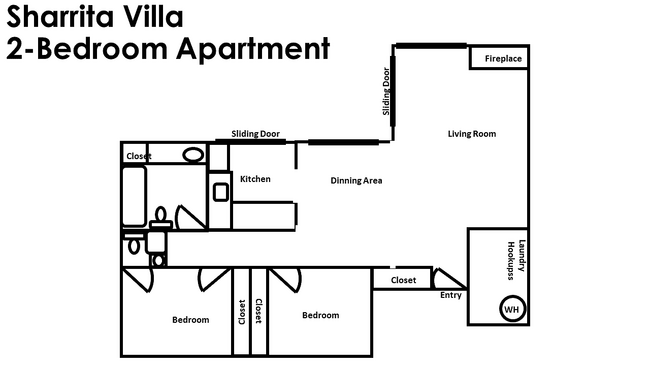 2-Bedroom. 1028 sq.ft. - Sharrita Villa