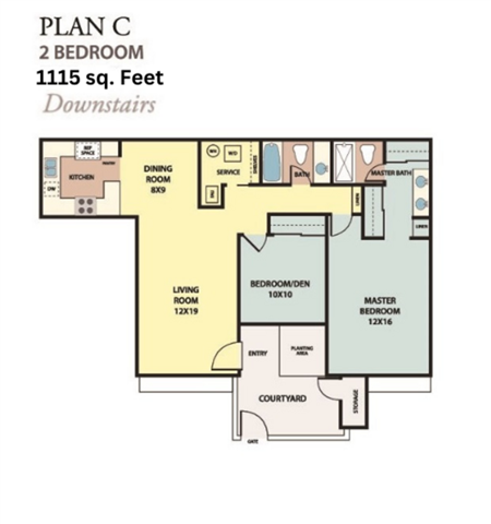 Floorplan - The Resort at Encinitas Luxury Apartment H...