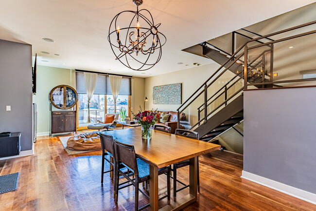 Dining Area and Living Room 2nd Floor - 408 W Juniper St