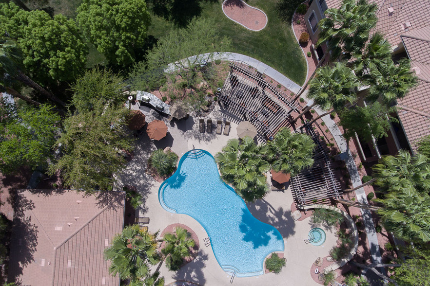 Aerial View of Pool - Sage Stone at Arrowhead Apartments