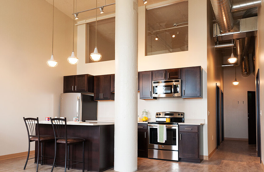 2- Bedroom Kitchen - Brix Apartment Lofts