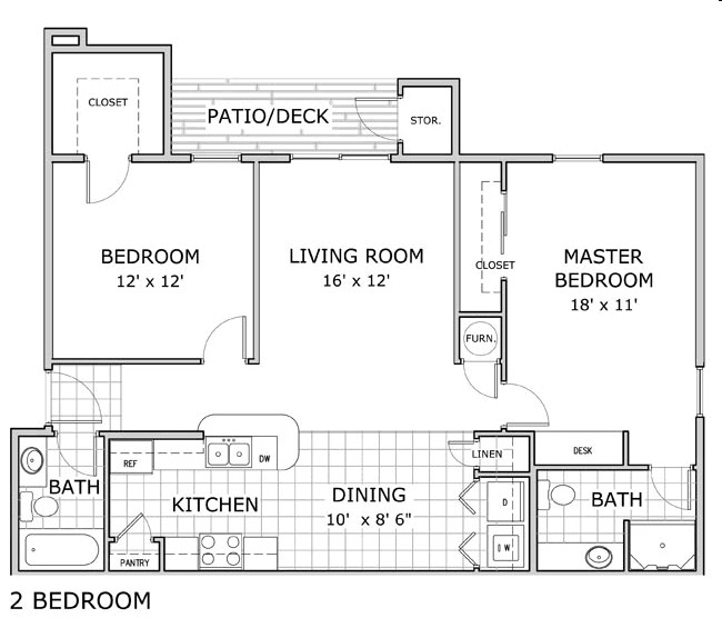 2BR/2BA - Kensington Park Apartments