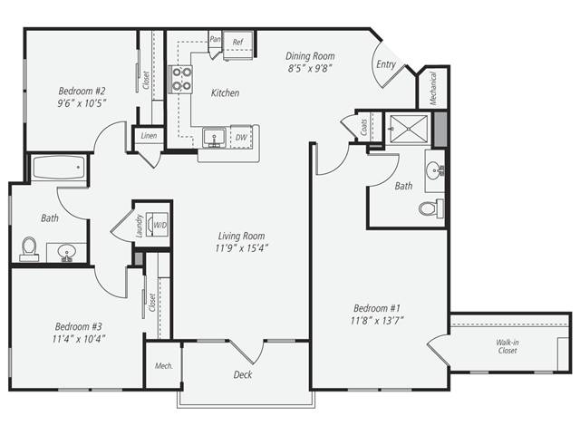 Floorplan - Avalon at Wesmont Station