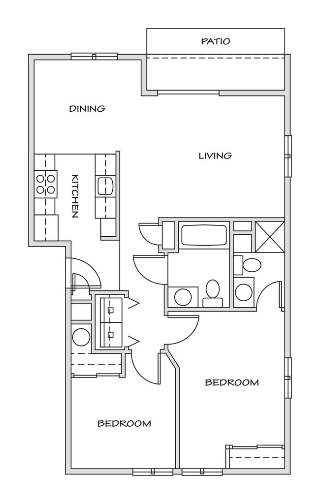 Floorplan - 134-Valley Pointe Apartments