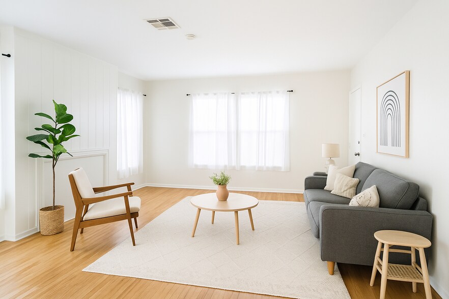Living room - Virtually Staged to Show Potential - 10636 Louise Ave