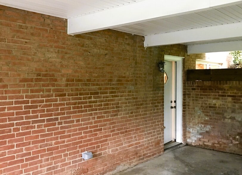 private entry, partially covered by carport - 4805 Randolph Dr