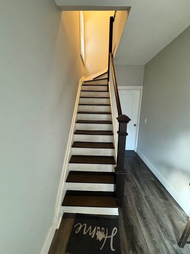 Stairway up to Apt 2 - 653 Liberty Ave