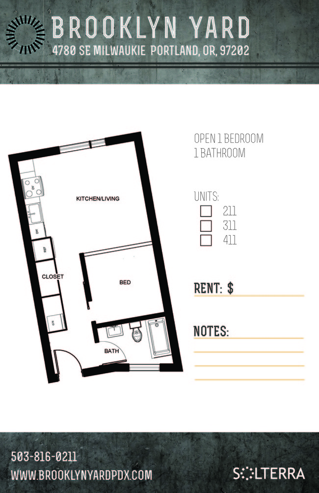 Floorplan - Brooklyn Yard - Stylish, Green Living!